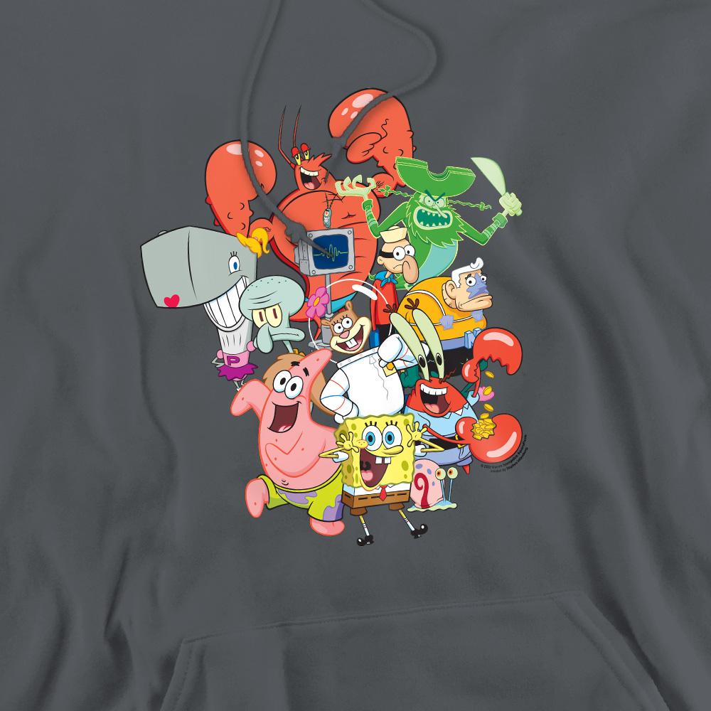 SpongeBob SquarePants Mens The Whole Gang Hoodie