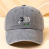 Floral Sheep Funny Graphic Baseball Cap Unisex Adult Casual Cotton Adjustable Headwear