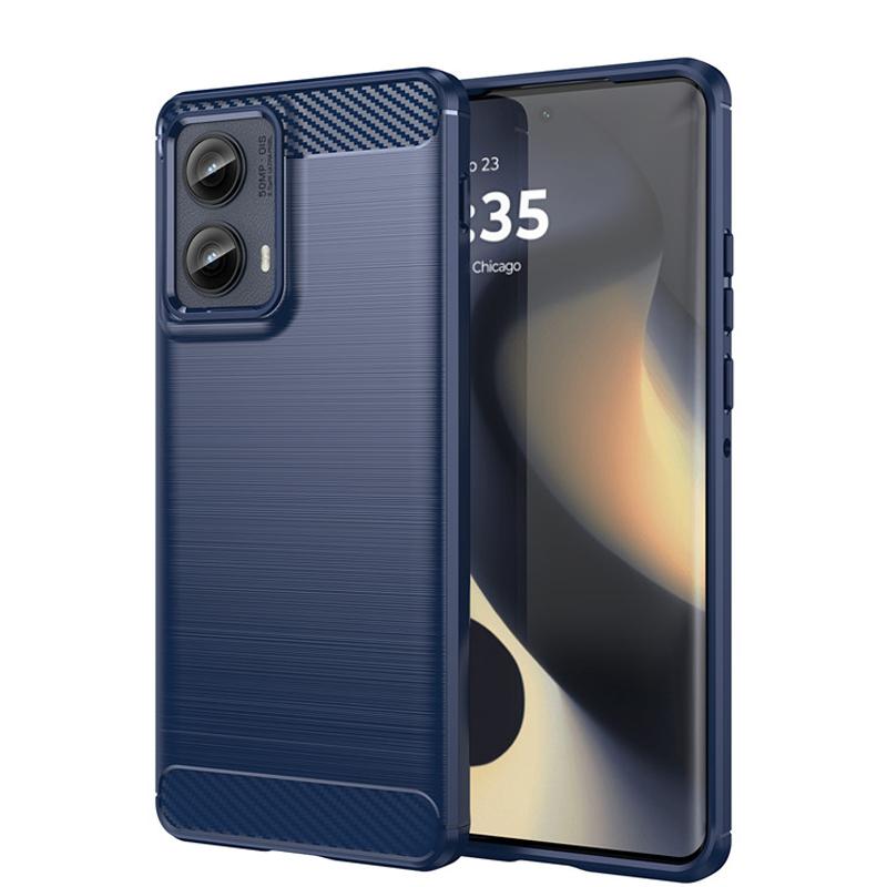 

Чехол для Motorola Moto Edge 2024 Чехол Motorola Moto Edge 2024 Противоударный матовый защитный чехол для задней панели телефона из ТПУ Moto Edge 2024 Moto Edge 2024 синий