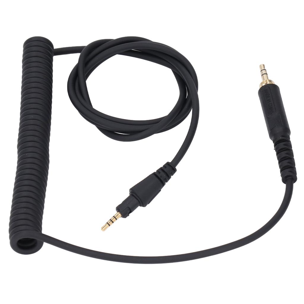 Headphone Sound Cable Long Spring Extension Sound Cable with 3.5mm Plug 6.3mm Adapter for DJ HDJ CUE1 HDJ CUE1BT HDJ X5