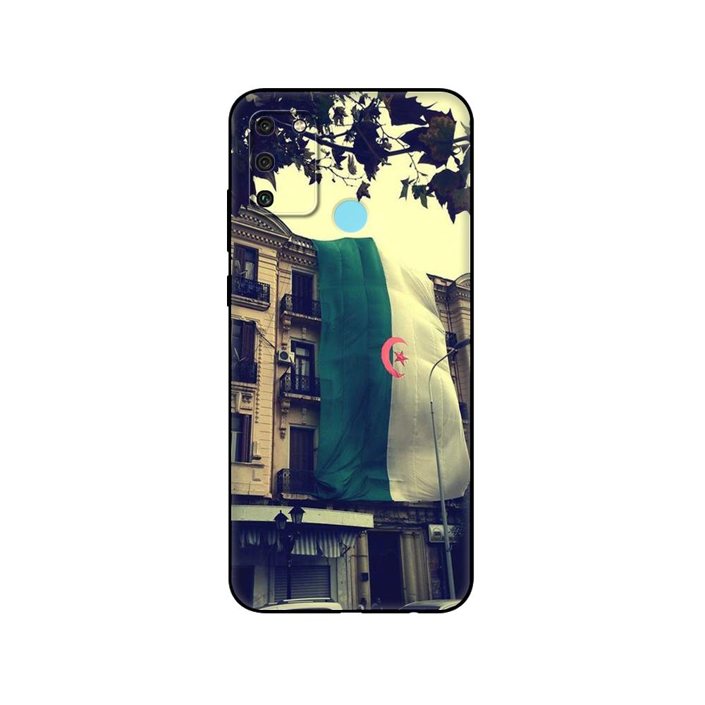 Black Tpu Case For Huawei Honor 8a Prime 8s Prime 9 Lite Honor 9A 9C 9X Premium 9x Pro 9S Case Cover Algeria Flag