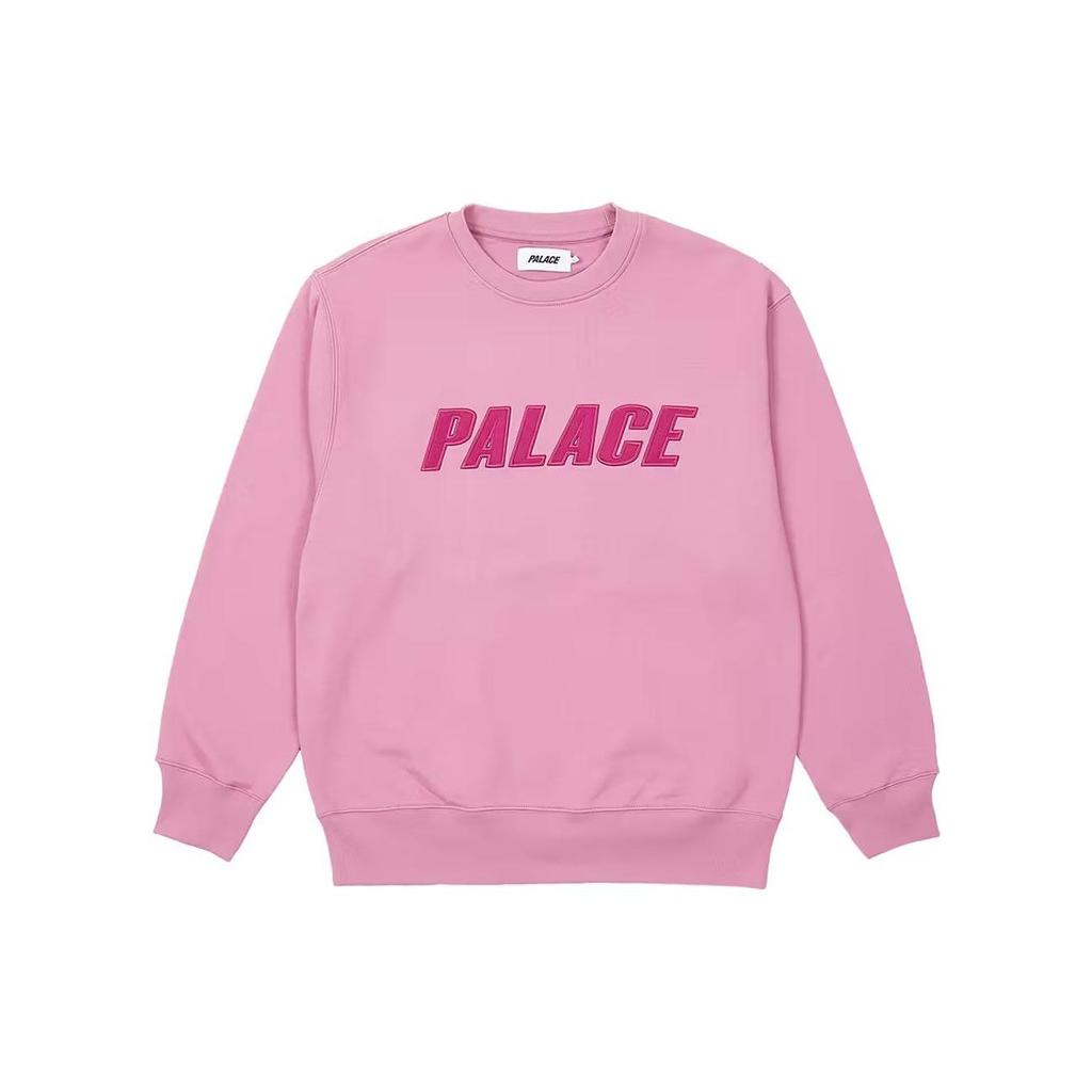 Palace Iridescent Appliqué Crew Ultra Mauve Unisex Tops Purple P24CS055