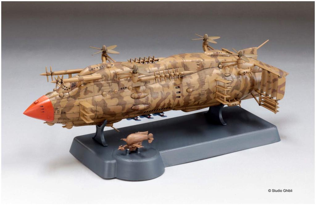 FineMolds Laputa: Castle in the Sky Flying Battleship Goliath (approx. 20cm in length) Non-scale (1/20 scale Colonel Muska figure included, unpainted)