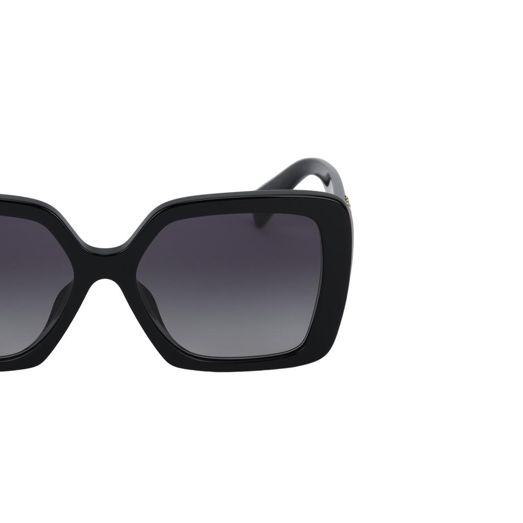 Miu Miu Logo Embossed Irregular Shape Sunglasses Women sunglasses Black 0MU10YS1AB5D156