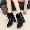 Fashion Women Boots Winter Comfortable Designer High Heels Shoes for Women 2025 New Short Platform Ankle Boots Elegant Zapatos De Mujer
