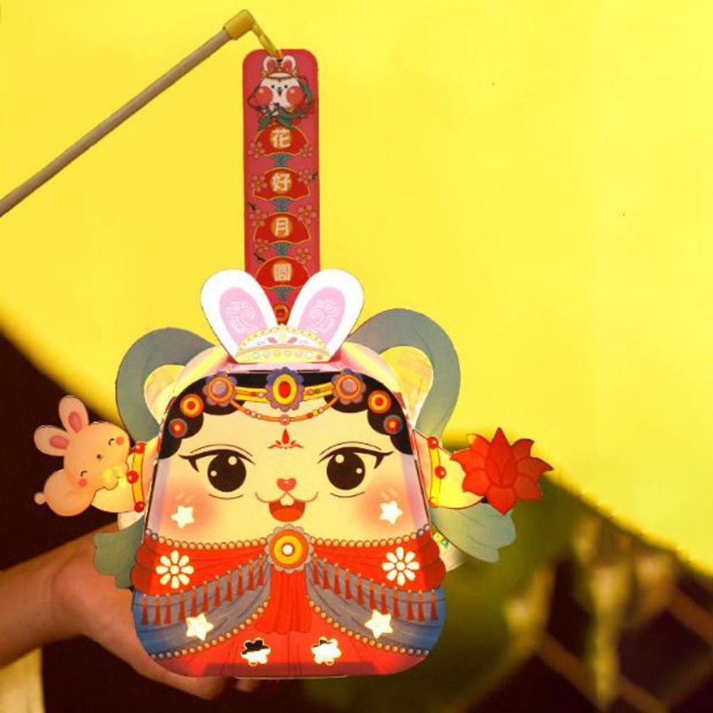 Cartoon Mid-Autumn Festival Lantern Chinese Style Rabbit Hanging Lantern Rabbit Lantern  Kids Gifts