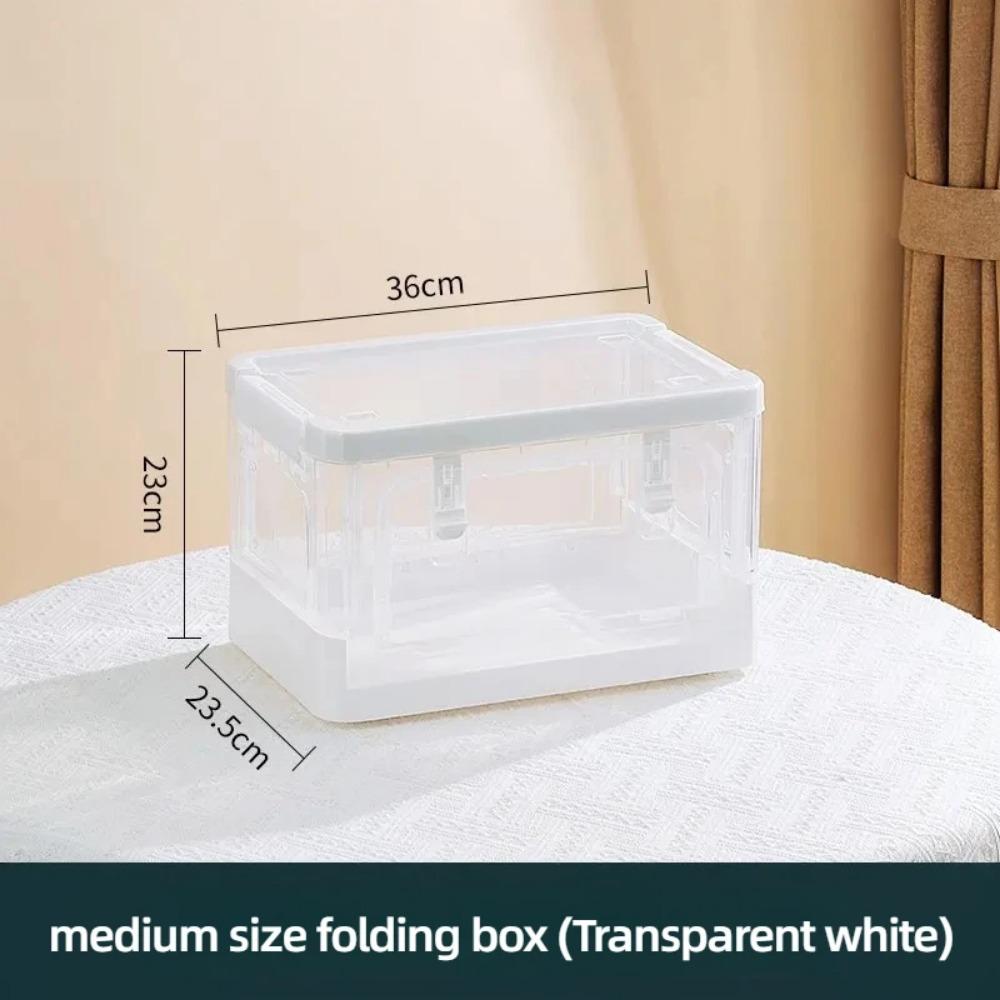 Прозрачный ящик для хранения очень большой ящик для хранения домашней одежды одеяла спальни гостиной детских игрушек очень большой ящик для хранения 3623235CM белый 1719₽