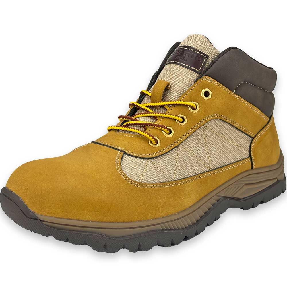 Liberto Edwin Platform Rain Rain Work and Cold Weather Size Men's Boots, Shoes, Boots, Sneakers, Waterproof, Non-Slip, (Yellow, 26.5 cm)
