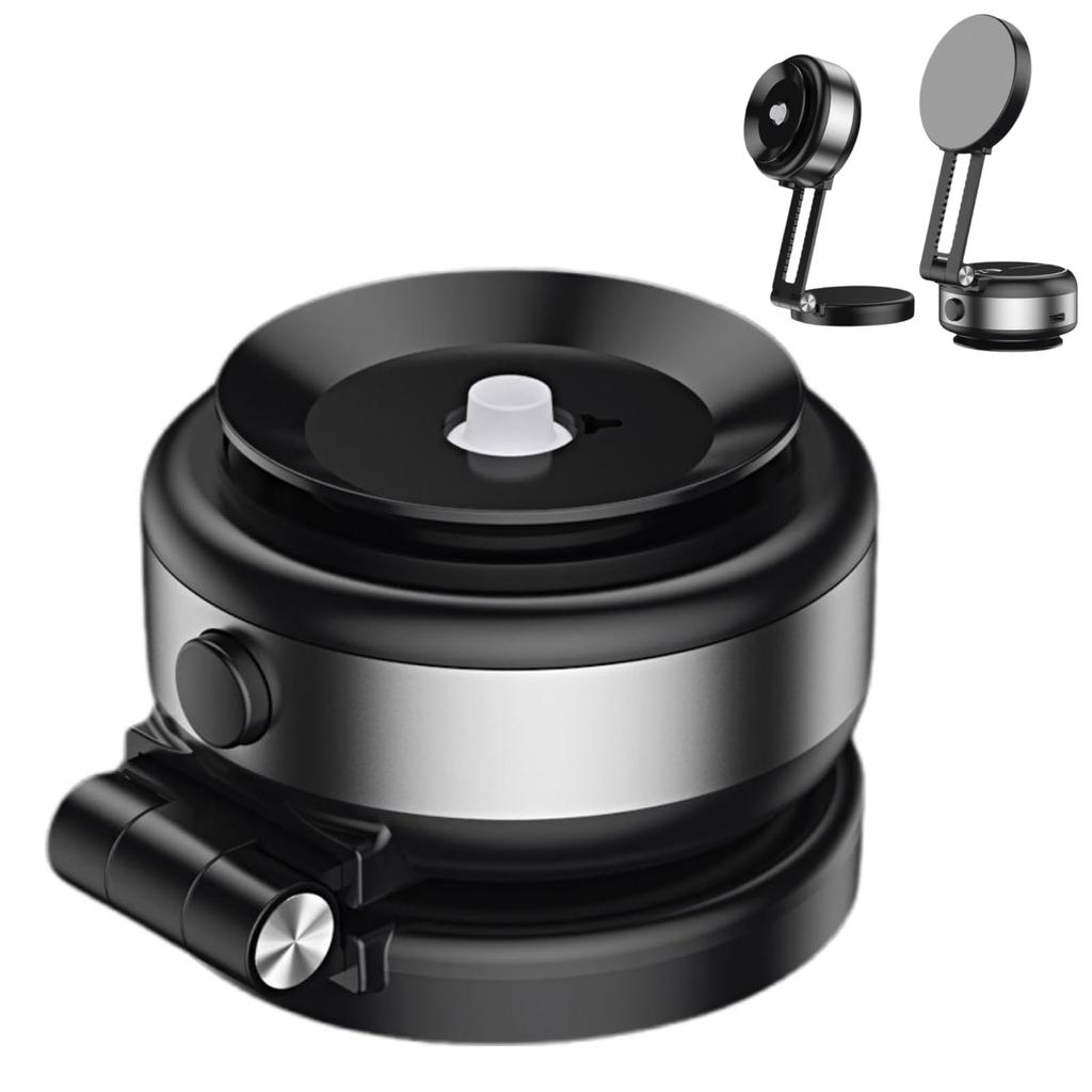 Electric Vacuum Magnetic Suction Car Phone Mount 360 Degree Rotating Compatible with 4.7-inch Or Above Smartphones