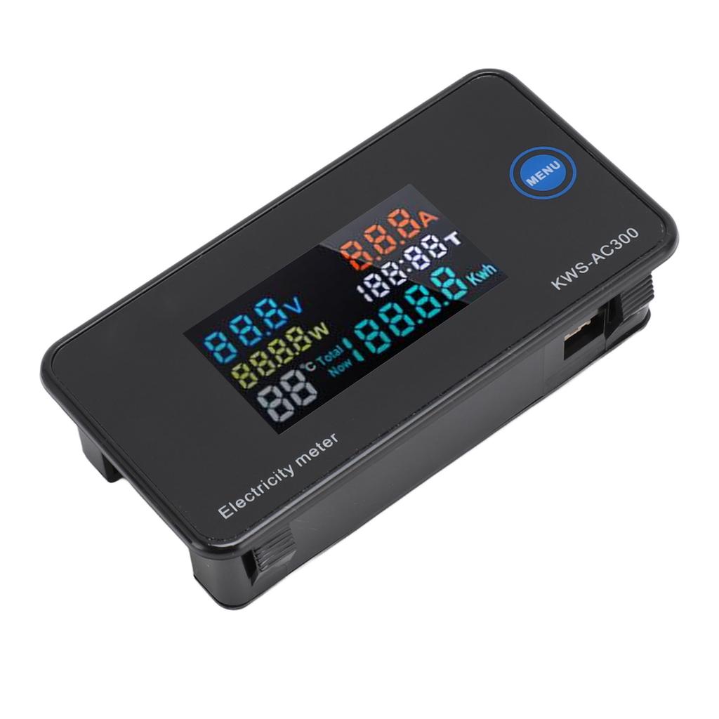 Digital Ammeter Voltmeter AC50‑300V 100A LCD Display Voltage Amperage Detector Tester Gauge Volt Amp Meter