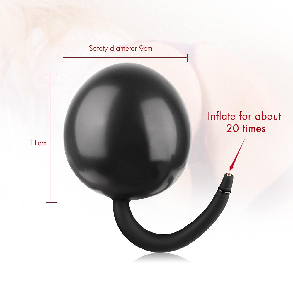Meilang Inflatable Butt Plug Back Court Masturbation Back Court Vibration Steel Ball Massage Les Comrade Sex Toys