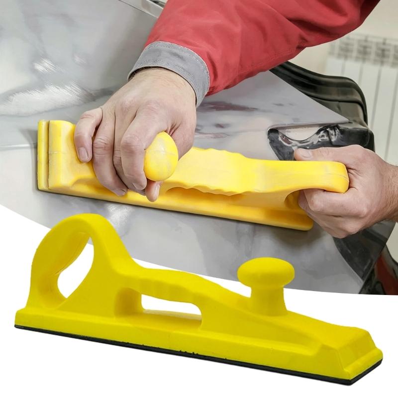 Manual Sanding Tool 70 x 400 mm Hand Sanding Block with Two-Point Grip for Putty Sanding, Wide Flat Work, Dry or Wet Furniture Refinishing