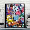 Framed 5D SpongeBob Diamond Painting Cross Stitch DIY Kit for Kids