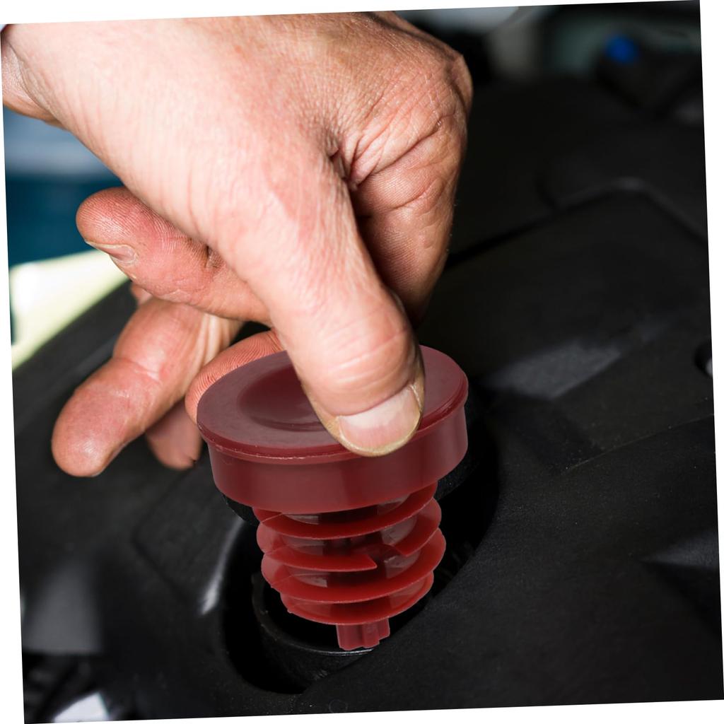 LckCryspho Power Steering Pump Tank Cover Set of 2 - Durable Plastic for