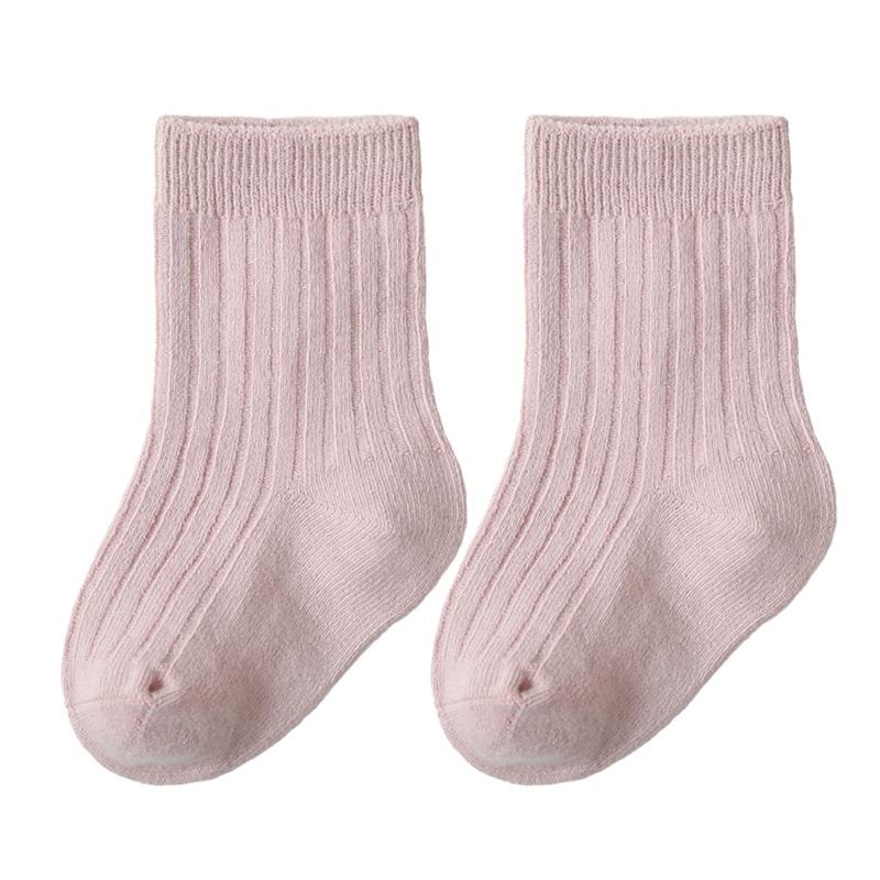 Kindersocken 5 Paar einfarbige Kurzschlauch-Kindersocken