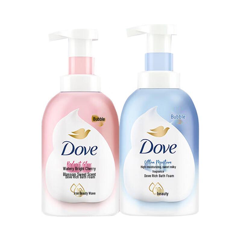 Набор из двух пенящихся гелей для душа Dove