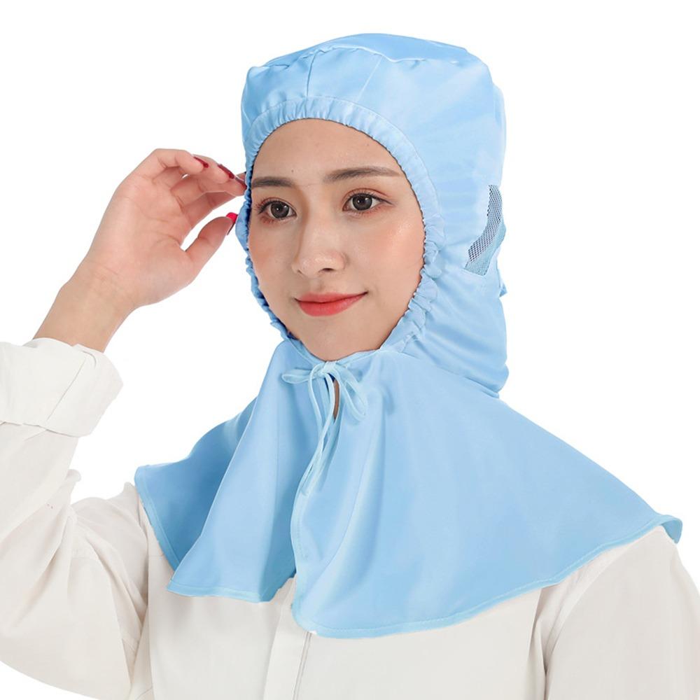 Prodyšný prachotěsný šátek klobouk chránič krku pracovní klobouk nová pracovní čepice potravinářská továrna