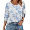 Womens Tops 3/4 Sleeve With Buttons Casual Blouses Summer Outfits Beach Vacation Clothes