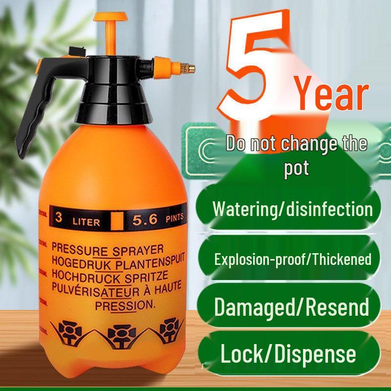 Household Car Wash & Plant Watering Spray Bottle with Air Pressure Sprinkler