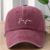 Unisex  Women Duckbill Baseball Cap with Papa Letter Print  Adjustable Suitable for Outdoor Casual  Wear  Trendy Duckbil
