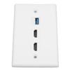 HD Multimedia Interface Ethernet USB Wall Plate 2 Port HD Multimedia Interface Keystone 1 Port USB