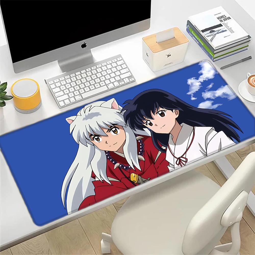 Anime Inuyasha Mousepad HD Printing Computer Gamers Locking Edge Non-slip Mouse Pad XXL90x40cm Keyboard PC Desk Pad