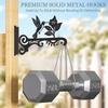 Decorative Metal Plant Hooks-Wall Hangers Featuring Bird Design, For Indoor& Outdoor Hanging Brackets-Home Decor 2Pcs