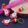 3 Pcs Sweet Gold Color Christmas Hair Ring Santa Claus Charm Dreadlocks Bead Hair Braid DIY Hair Braid Tubes Gift
