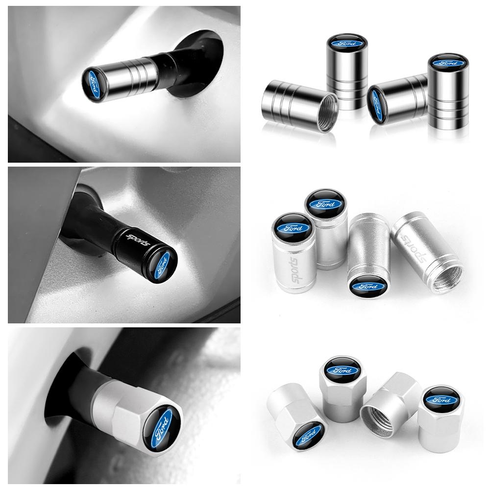 4Pcs Car Goods Dustproof Cap Car Tire Valve For Ford Fiesta Explorer Focus 2 mk3 Mondeo mk4 Mustang ST Ranger Kuga Taurus Escape djzh66