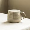 Japanese-Style Striped Cup, Coffee Cup, Household Ceramic Cup, Mug, Water Cup, Office Cup, Large-Capacity Teacup