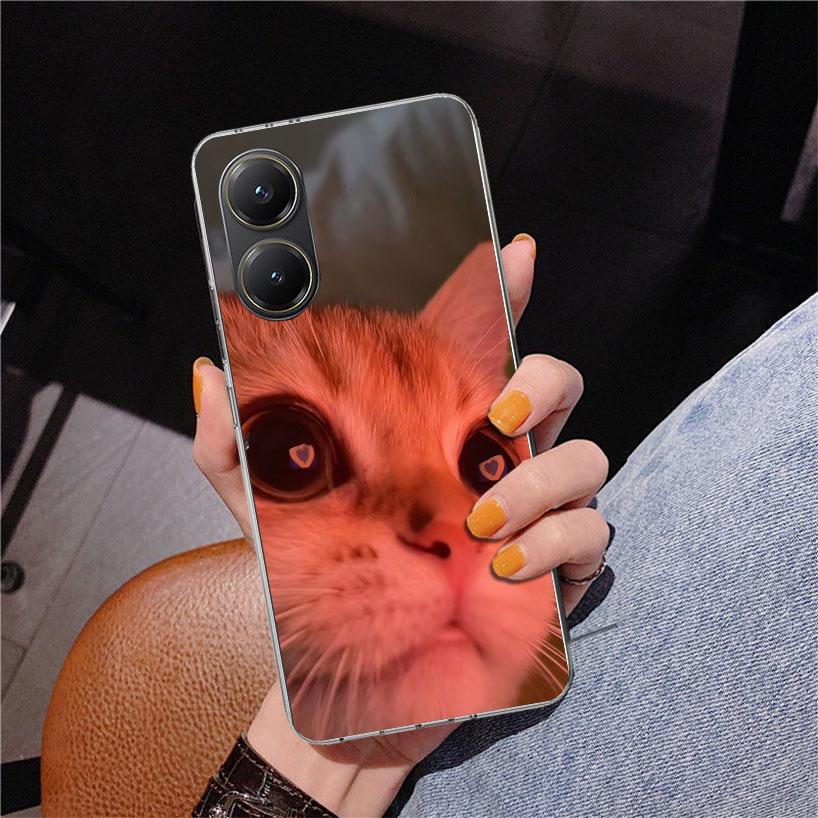 Pet Cat Funny Memes Phnoe Case for Xiaomi Poco X5 X6 X7 Pro X4 Gt F7 Ultra M8 M7 Redmi 15C 15 13C 13 12C 12 Unique Cover Coque P