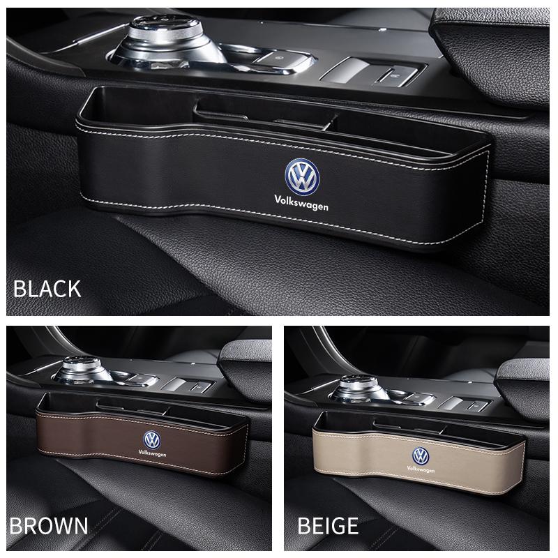 Car Seat Crevice Storage Box Seat Gap Slit Pocket Catcher Organizer For Volkswagen Golf GTI MK1 MK2 MK3 MK4 MK5 MK6 MK7 MK8
