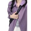 Giacca Camicia da Donna Viola in Cotone a Manica Lunga, Stile Coreano, Vestibilità Larga, per Primavera e Autunno
