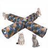 Cat Printed Tunnel Tube Foldable Play Tunnel Toys Funny Training Interactive Drill Bucket Pet