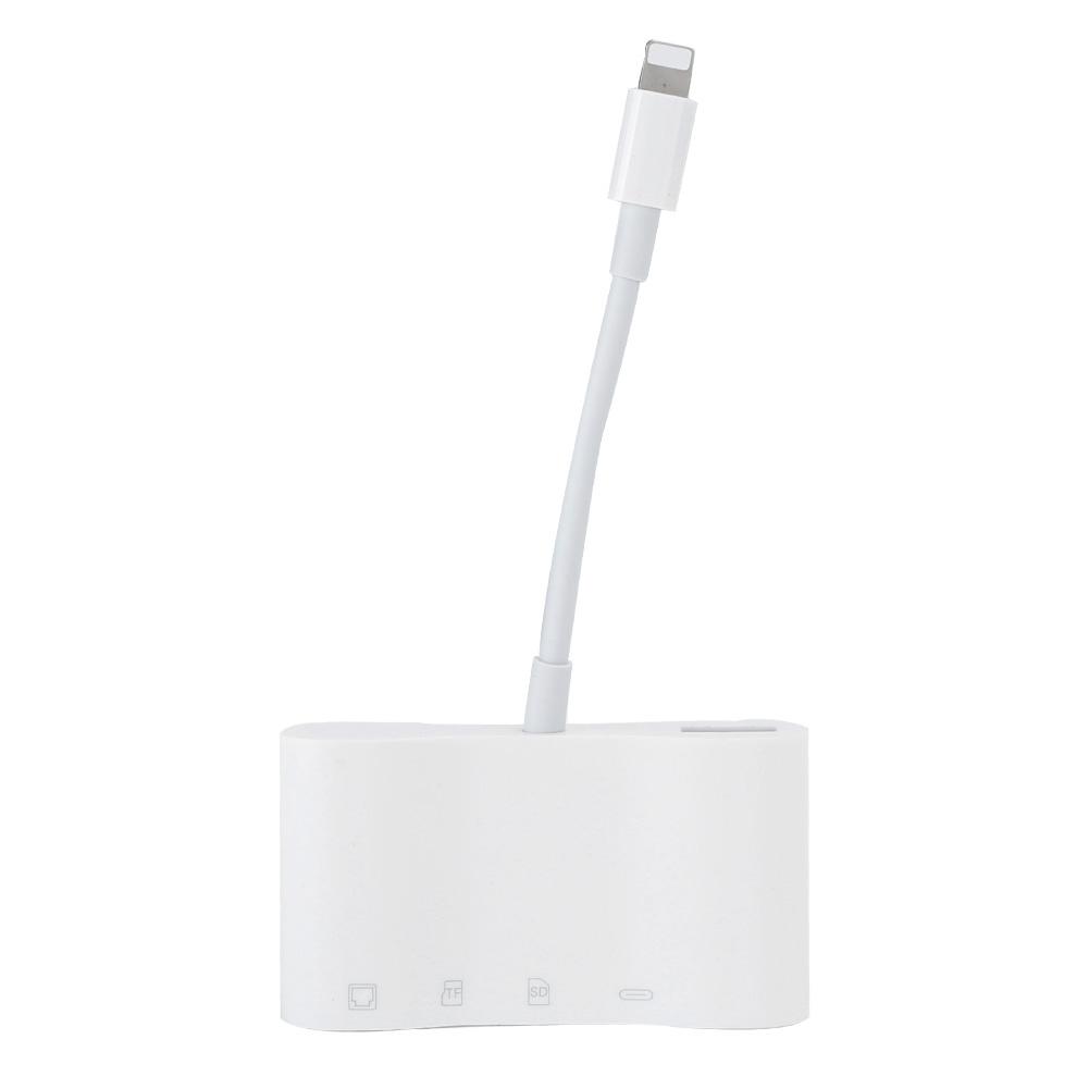NK‑1034 5‑In‑1 Adapter for IOS to rj45 OTG Card Reader for Mobile Phone
