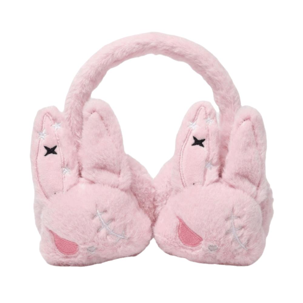 Plush Bunny Winter Ear Warmers Soft Fluffy Fuzzy Ear Protection Cozy Wounded Rabbit Earmuffs Gift