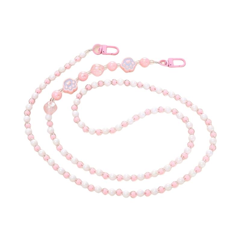 Flower Beaded Phone Lanyard Phone Chain Phone Strap Phone Case Keychain Beads Texture Suitable for Daily and Party Wear