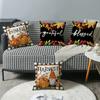 Autumn Pumpkin Sofa Pillow Cover Cushion Living Room Bedroom Bay Window Bedside Letter Cushion Cover