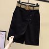 Summer Fashion Women's Culottes Pants Skirt Elastic Waist Wide Leg Skirt High Waist Culottes Casual Straight Five-point Pants