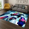 Retro Cartoon UFO Robot Grendizer Anime Carpet Rug for Bedroom Living Room Sofa Doormat Home Decor,Kid Game Area Rug Non-slip