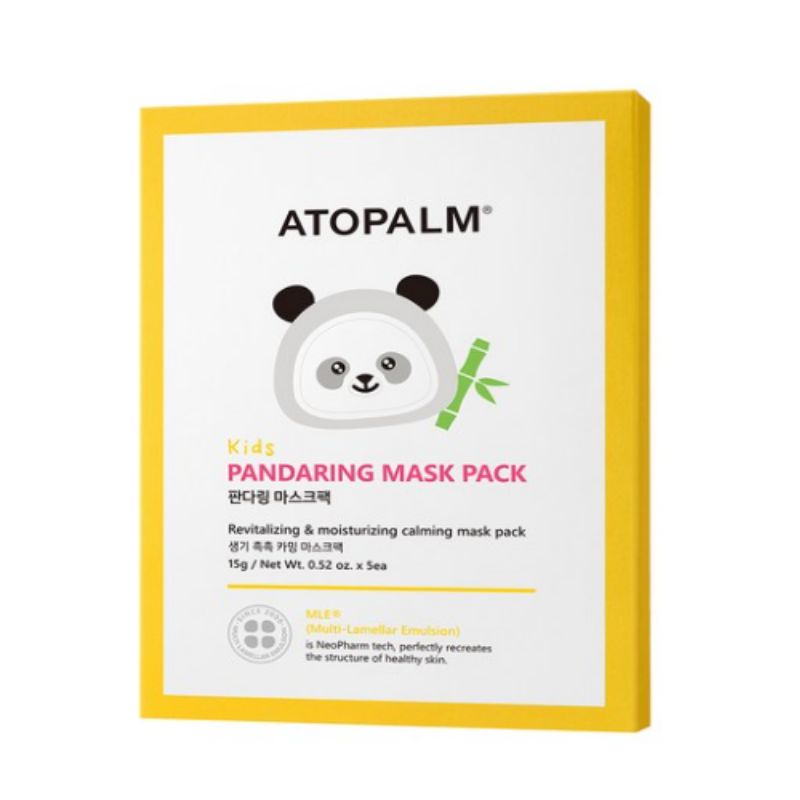 ATOPALM Panda Кольцо Маска-патч для лица 15 г x 5 шт. – Успокаивающая и увлажняющая маска для лица для чувствительной кожи