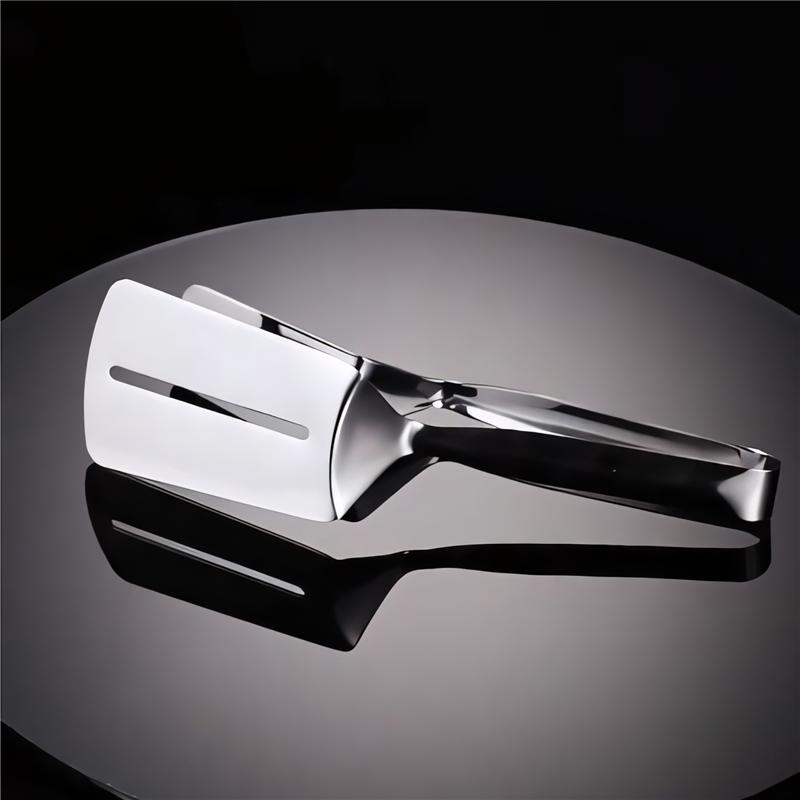 Square Head 304 Stainless Steel Steak Clip Food Tongs Wide Tail Meat Salad Bread Roast Clamp BBQ Anti-scald Kitchen Accessories