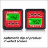 Magnetischer Winkelmesser Winkelmessgerät Winkelmesser Neigungsmesser Klinometer Gehrungswinkel Wasserwaage Elektronisch Digital LCD Hintergrundbeleuchtung