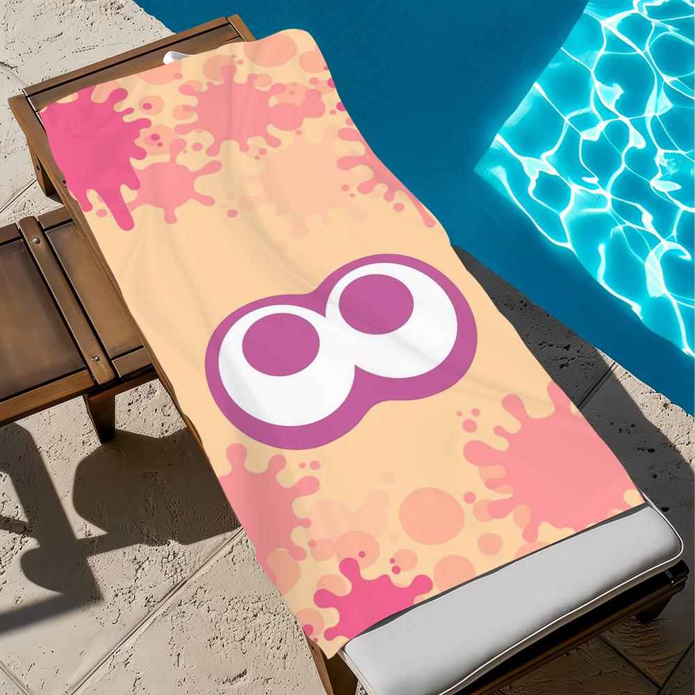 

Game S-Splatoon-n Cute Squid Towel Beach Quick Dry Soft Pool Towels Gift for Travel Gym Shower Camping sports W30*H60(CM)