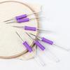 Embroidery Pen with Punch Needle and Threader Durable Set for DIY Handmade Weaving Craft Knitting Home Decor Projects