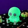 Skull Silicone Night Light with USB Charging Cute Spooky Bedside Lamp for Kids 2-Level Dimmable Soft Squeezable Fun Sensory Toy Lamp for Boys Girls