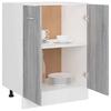 Vidaxl Freestanding Kitchen Cabinet, Sonoma Oak Grey, 60X46X81.5 Cm