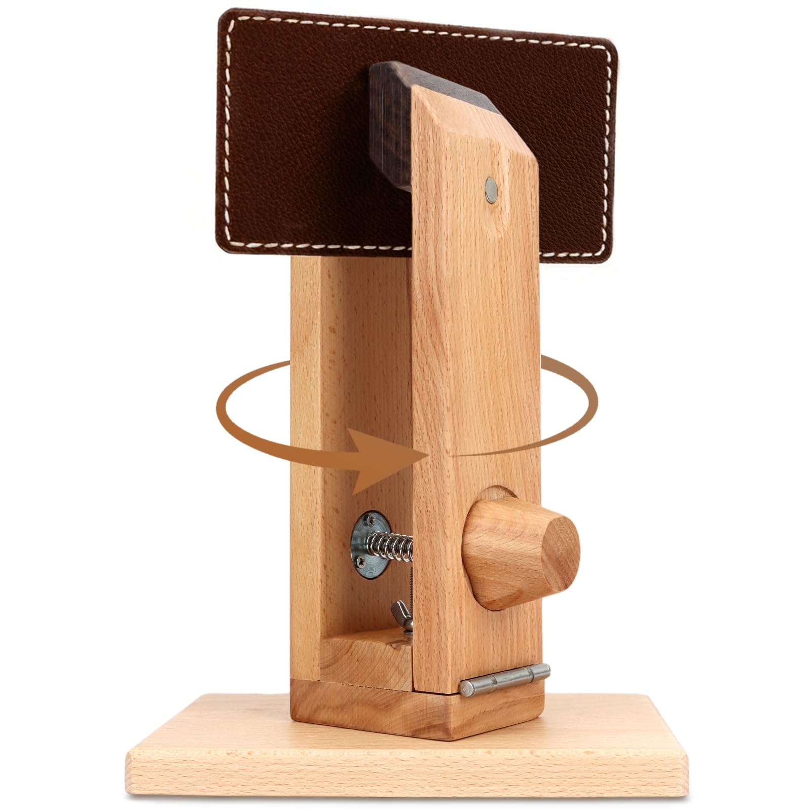 GHDVOP Racing Pony Leathercraft Tabletop Stitching Tree Sewing Clamp, Adjustable Angle, Maximum Opening 3cm, Strong Clamp, Hand Sewing Fixing Tool, No
