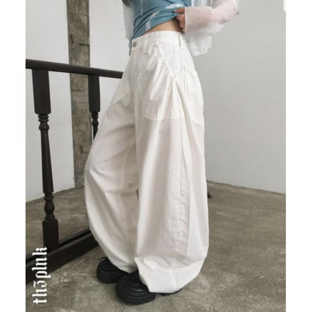 The Pink Balloon Wide Pants With Pocket