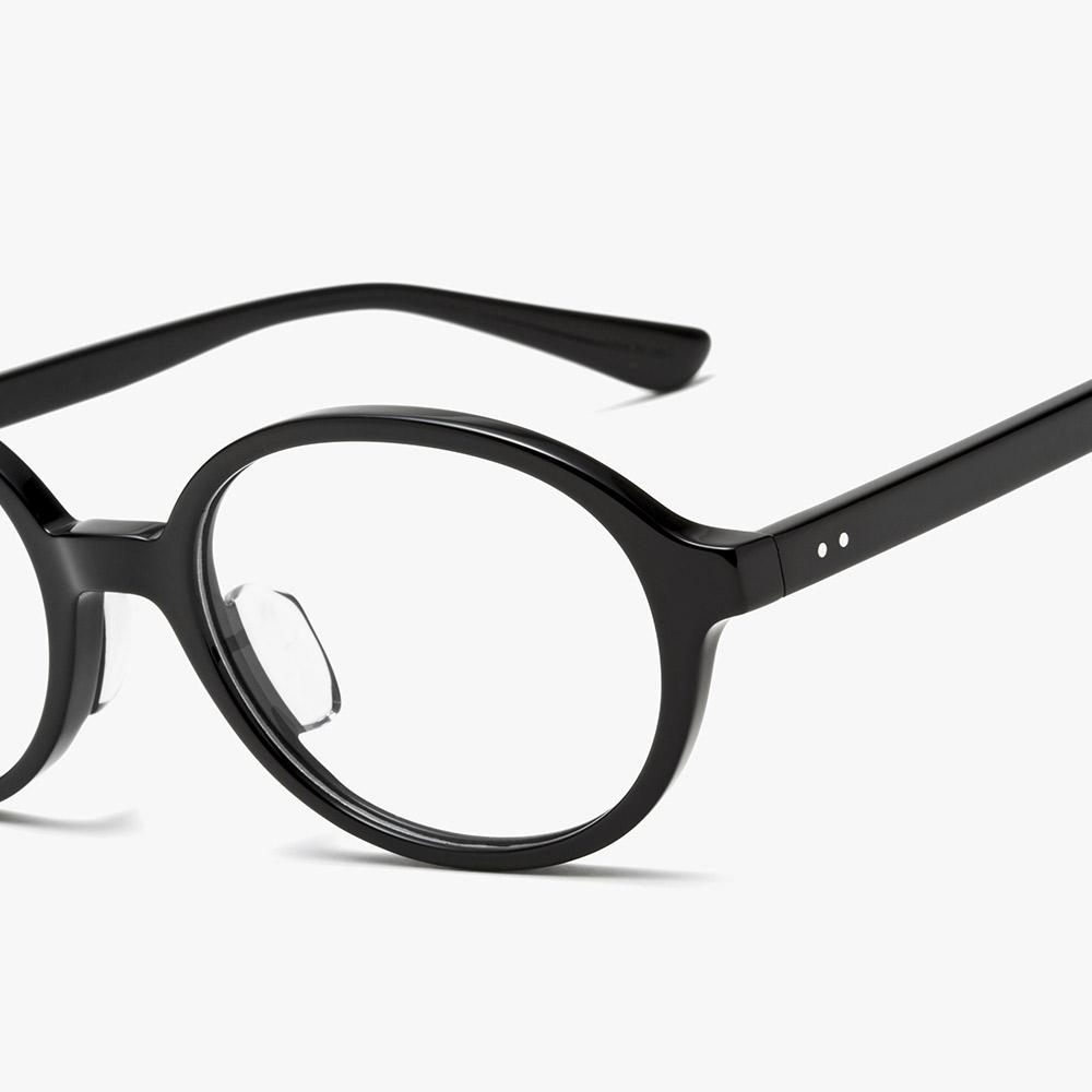 Lugobtikeol [Dunn] Oval Horn-Rimmed Eyeglass Frames (Lc5964 110 53)
